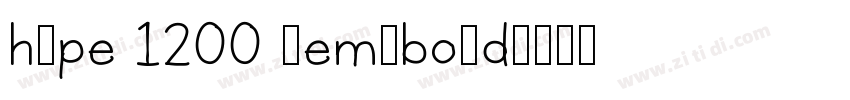 hype 1200 semibold字体转换